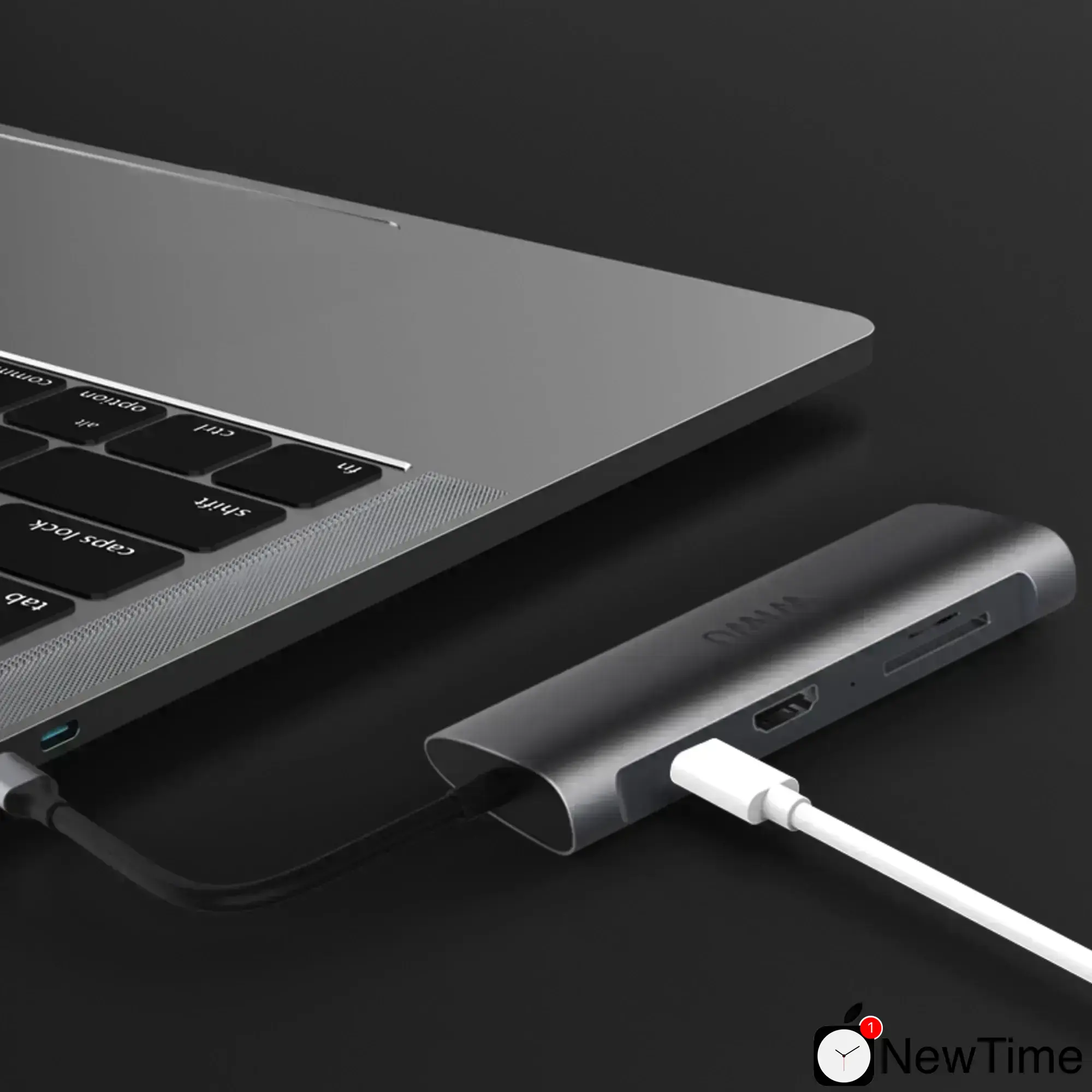 WiWU Alpha A831HRT 8 in 1 USB-C Hub Silver